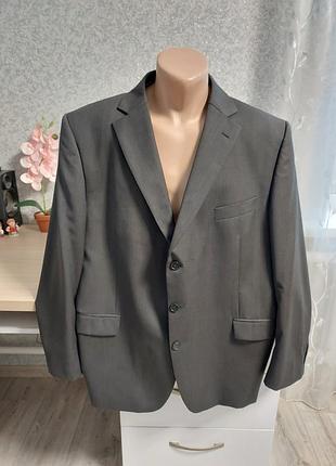 Сірий піджак з 100% вовни m&s.