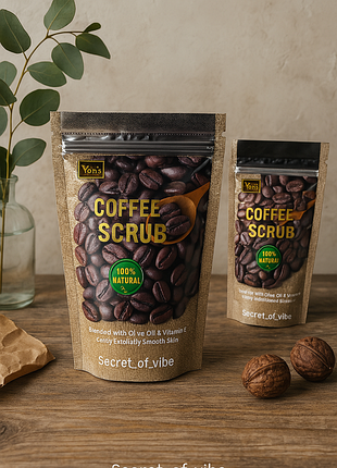 Антицелюлітний скраб-сіль для тіла кавовий