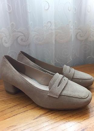 Туфли замшевые