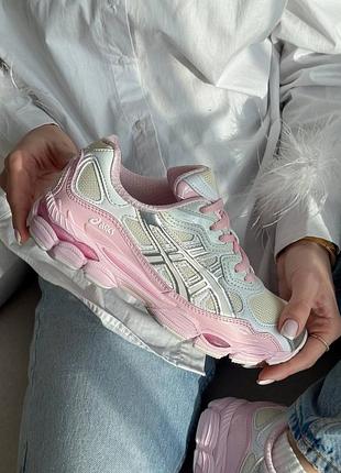 Asics gel-nyc x kicki yang zhang cream pink кросівки кросовки кроси