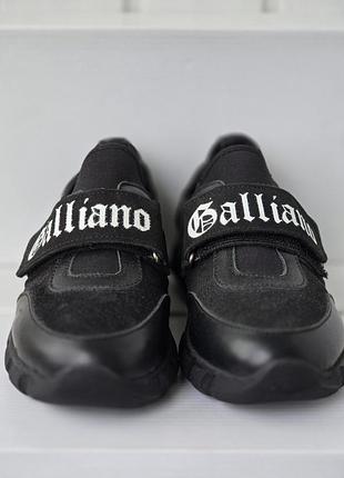 Мега распродаж! кожаные кроссовки galliano