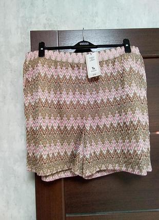 Брендовые новые красивые ажурные шорты р.20