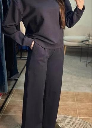 Костюм двойка темно-синий zara m