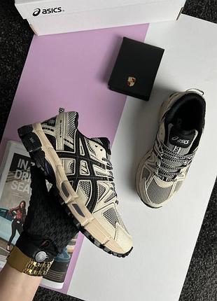 Женские кроссовки asics gel-kahana 8 beige black