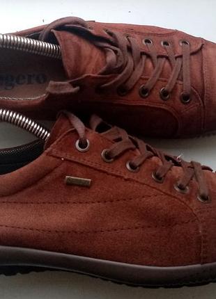 25 см. женские замшевые кроссовки мокасины legero tanaro 4.0 gore-tex (австрия)