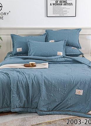 Новинка комплект постільної білизни з ковдрою сатин