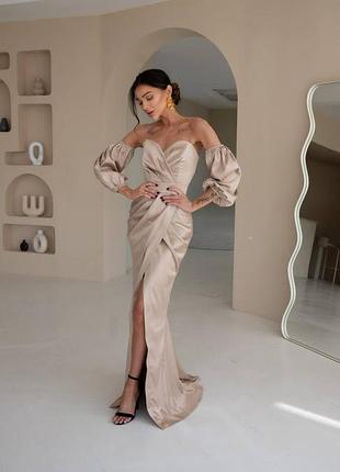 Розкішна сукня зі шлейфом