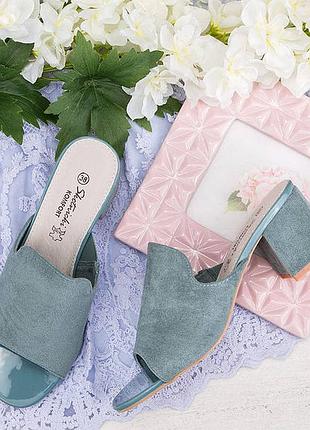 Сабо зеленого цвета размеры