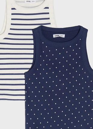 Майка топ футболка рубчик