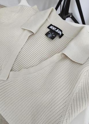 Dkny вʼязана футболка поло