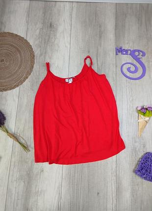 Майка женская vrs fashion красная на бретельках размер s (44)