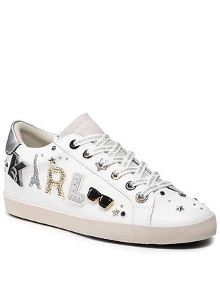 Стильные кожаные кроссовки karl lagergeld