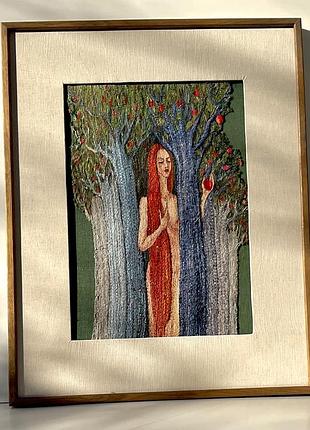 Авторский гобелен «ева» - настенное текстильное панно, ручная работа