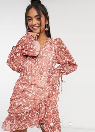 Платье батал большого размера с оборками и рюшами in the style