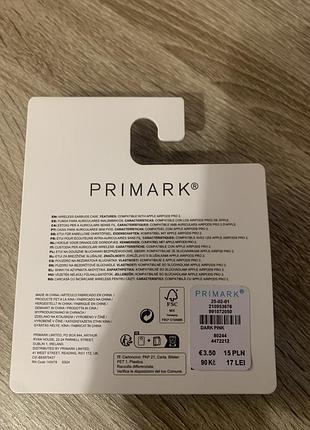 Чехол  primark    для  наушников airpods, airpods pro