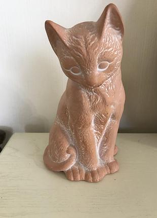 Керамічна кішка ручна робота клеймо