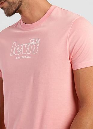 Чоловіча футболка levis із бавовни з логотипом бренду