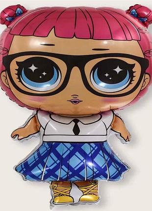 Фольгированная пуля "лялька лолл школьница" 78х48 см