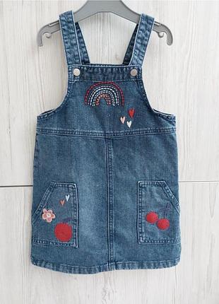 Брендовий джинсовий сарафан