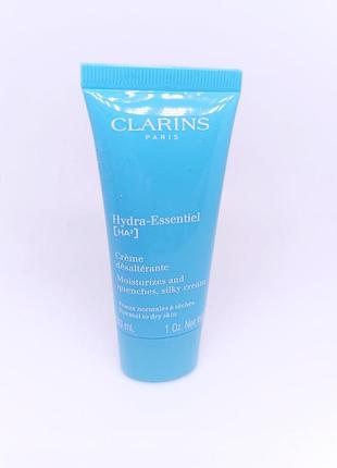 Зволожувальний зміцнювальний денний крем із гіалуроновою кислотою clarins hydra-essentiel ha silky cream