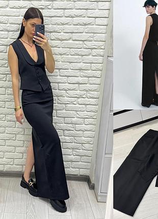 Костюм юбка та жилетка zara