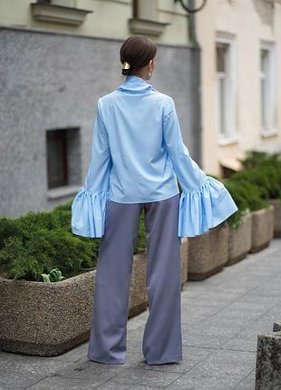 Блуза в стиле boho голубая 4