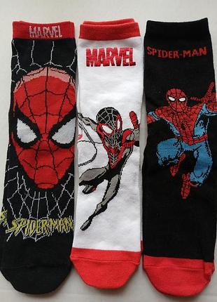 Носки носочки подростковые marvel eu 31-36 3 пары