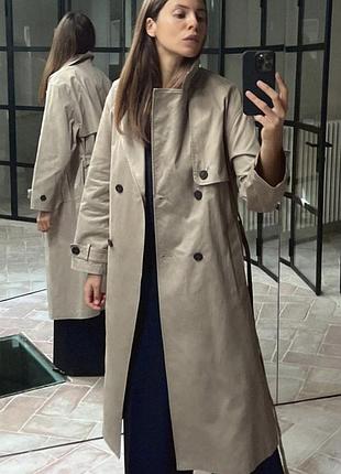 В наличии! невероятно стильный тренч, плащ от испанского бренда zara.