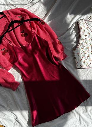 Легкое мини платье в бельевом стиле topshop