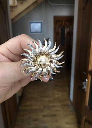 Брошка  брошь подсолнечник соняшник