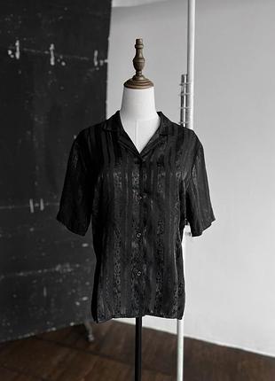 Katies womens vintage 90s blackрдинander up blouse shirt collared made in australia женская, винтажная, черная рубашка, блуза с коротким рукавом