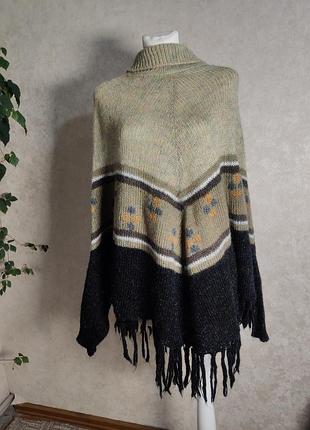 Пончо женское