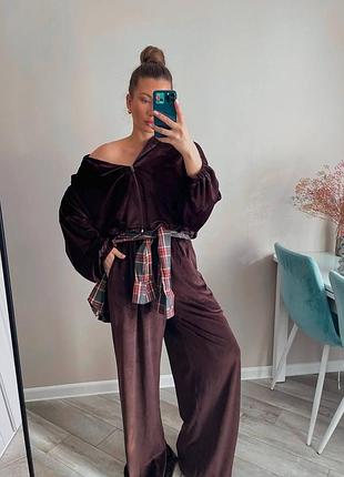 Женский спортивный прогулочный костюм супер oversize кофта с двойным капюшоном на молнии и штаны внизу на затяжках