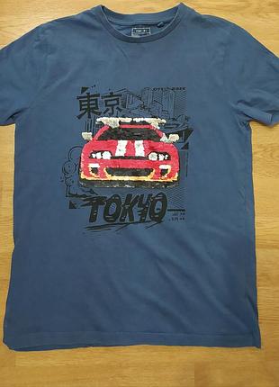 Футболка некст с пайетками