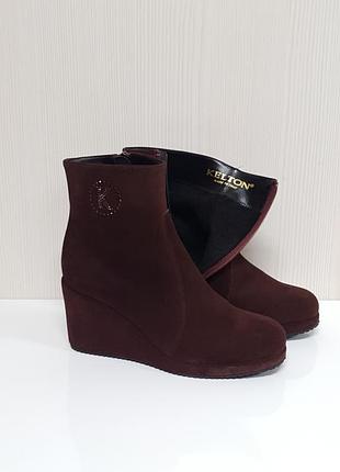 Ботинки ботильоны фирмы kelton итальялия замша