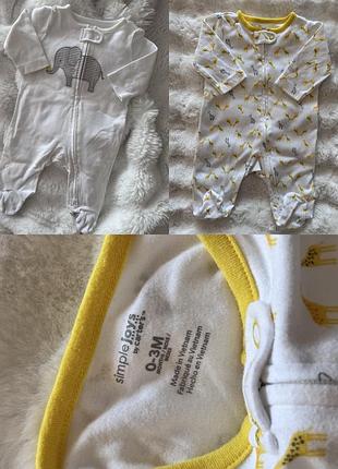 Чоловічки від carter’s  розмір 0-3 місяці ідеальний стан