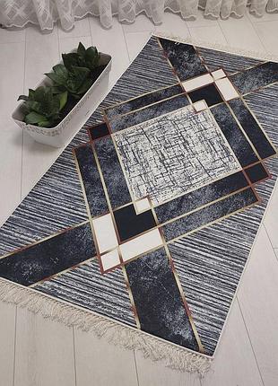 Безворсовый ковер 80х150 на резиновой основе (код 005)