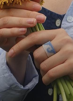 Кільце хвиля з бісеру