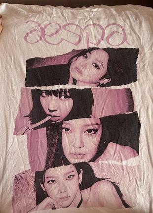 Лонгслив мерч группы aespa