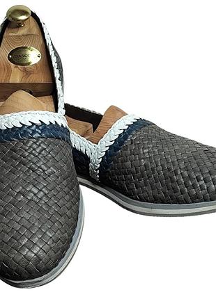 Оригінальні чоловічі шкіряні еспадрильї prada. розмір 41.5 (eu)