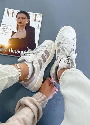 Кросівки adidas campus 00s white brown