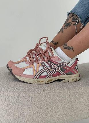 Asics gel-kahana 8 рожеві/рожево-білі