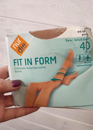 Тонкие колготки с утяжкой ножек 40 ден l-xl