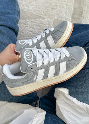 Кроссовки adidas campus grey white