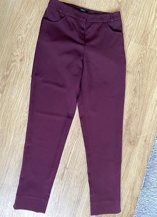 Штани  брюки класичні бургунді жіночі