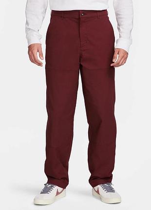 Брюки чоловічі nike sb double-knee skate pants bordo