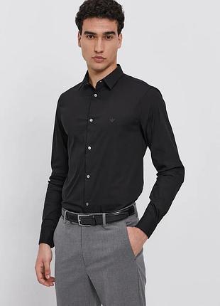 Emporio armani мужская фирменная рубашка р. l оригинал премиум линейка