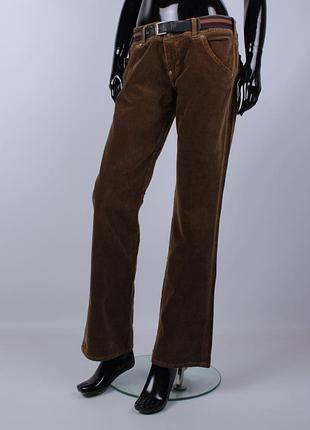 Женские винтажные y2k vintage guess jeans джинсы брюки велюровые вельветовые