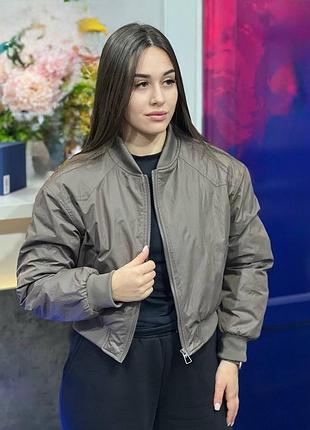 Бомбер плащевка хаки черная бордо шоколад