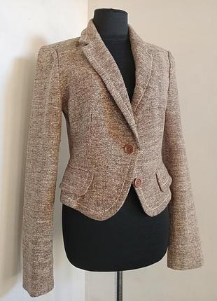 Ефектний жакет бавовна +шовк від sportmax, max mara